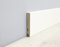 MDF перваз LK58C24-9002 бял 2.4 м