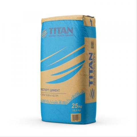 Цимент II B-V 42.5N TITAN 25 кг - Цимент