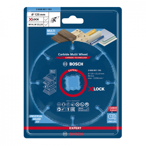 Карбиден диск Bosch Multi Material 125х22.23х1.2 мм, снимка 2 - Дискове за други материали