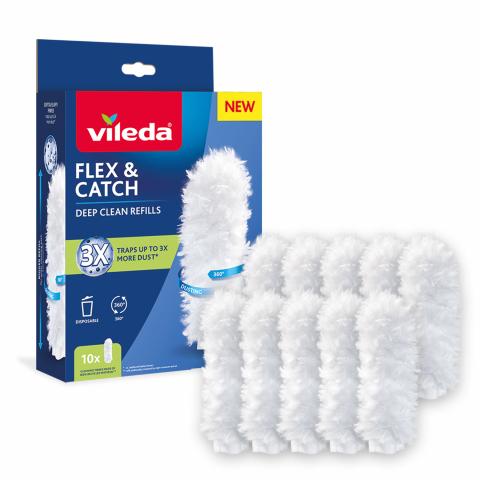 Резерва за почистване на прах Vileda Flex & Catch 10 бр., снимка 2 - Четки
