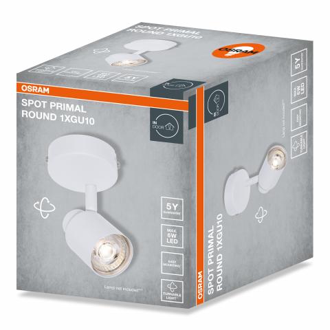 Спот единица Osram Primal GU10 бял, снимка 2 - Спотове