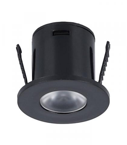 LED мини луна ф30 мм 1W 75 lm 4000K черна - Led луни