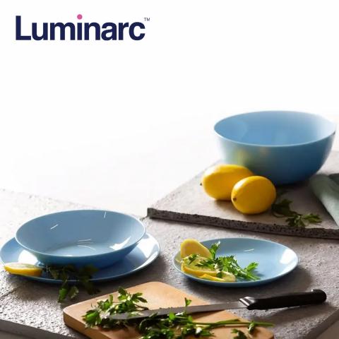 Сервиз за хранене Luminarc Diwali 19 части син, снимка 4 - Сервизи