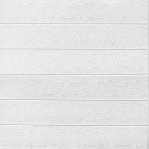Самозалепващ панел Wood pure color white - Стенни покрития