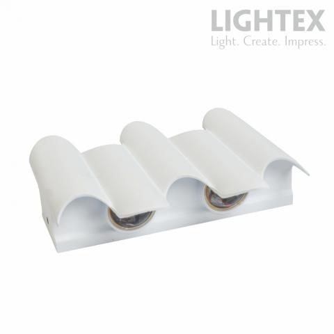 LED фасаден осветител Lightex Pulse 5x1W IP65 бял, снимка 3 - Градински лампи