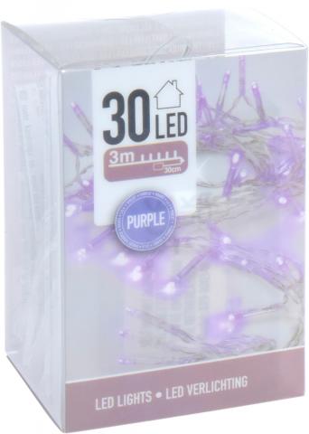 Светлинна верига 30 LED 3 м различни цветове, снимка 5 - Светеща верига