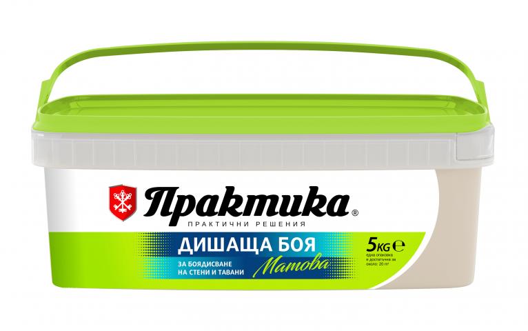 Интериорна боя Практика 5 кг капучино - Интериорни бои