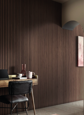 Линеен панел SLAT WALL PIANO 2600x120x12 мм, снимка 2 - PVC панели