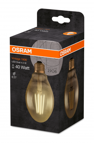 Vintage LED Oval Е27 4W 2400K, снимка 3 - Лед крушки е27