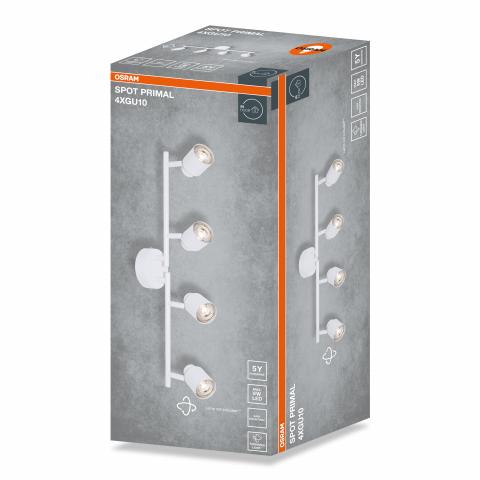 Спот четворка Osram Primal GU10 бял, снимка 2 - Спотове