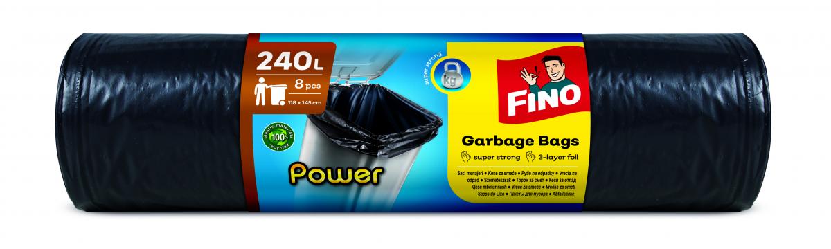Торби за смет Fino Power 240 л 8 бр. - Чували за боклук