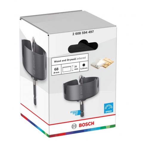 Боркорона Bosch WD 68 мм, снимка 3 - Боркорони за дърво