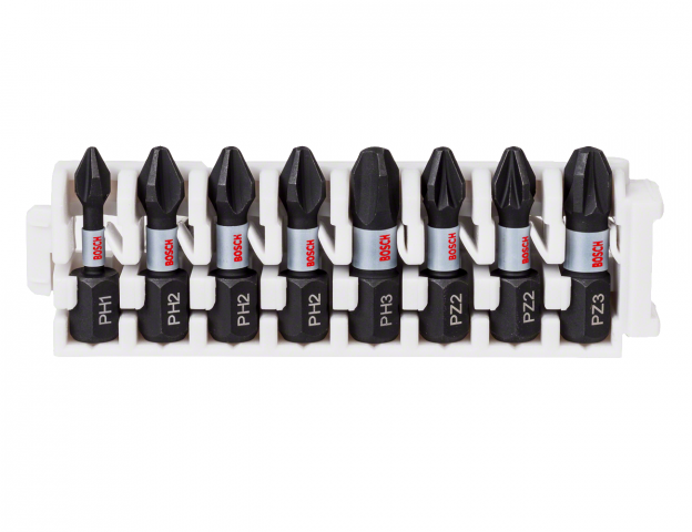 Комплект битове Bosch Impact Insert 25 мм 8 бр. - Битове
