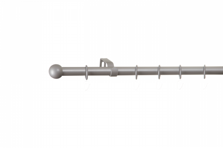 Телескопичен корниз Мира 19/16 мм 110-200 см сребро мат - Метални корнизи