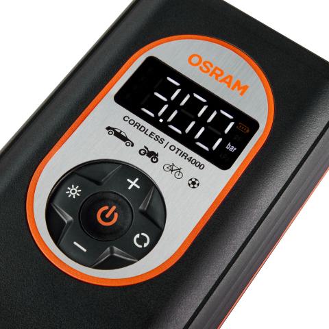 Акумулаторен компресор за гуми Osram OTIR4000, снимка 3 - Помпи и компресори