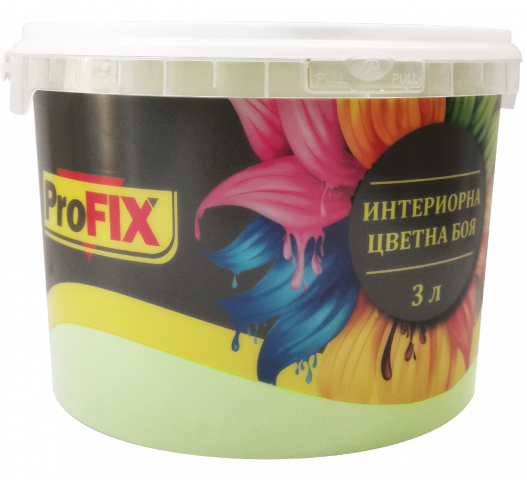 Интериорна боя Profix 3 л Зелена ябълка - Интериорни бои