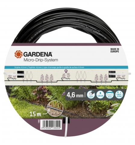 Тръба за капково напояване над земята 4.6 мм (3/16) Gardena 01362-20 - Капково напояване