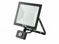 LED прожектор със сензор 50 W 6000К IP44 черен