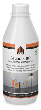 Грунд DCP Grundix DP 1 л - Грунд за бои за стени