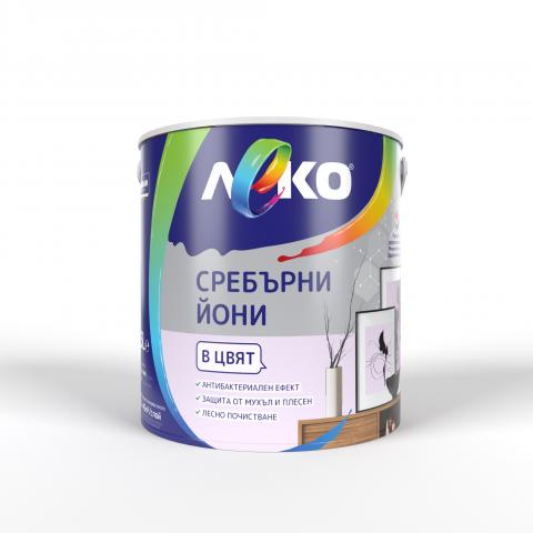 Интериорна боя Леко Сребърни йони 2.5 л снежен ирис - Интериорни бои