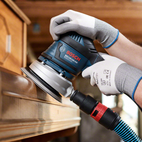 Мрежа за шлифоване 125 мм Р80 Bosch 5 бр., снимка 5 - Шкурка на брой