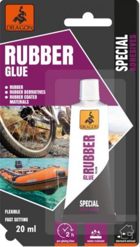 Лепило за гума Dragon Rubber 20 мл блистер - Лепила за гума и кожа
