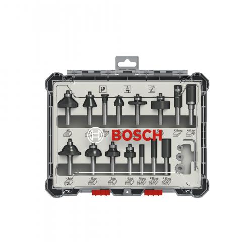 Комплект фрезери 8 мм Bosch 15 бр. - Фрезери, зенкери