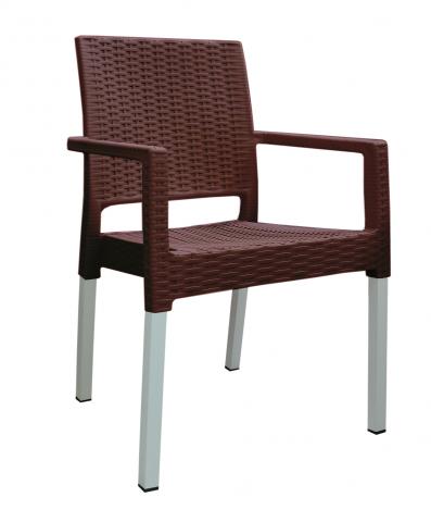 Стол Rattan Lux кафяв - Градински мебели