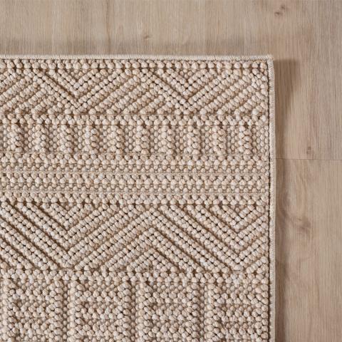 Килим Helix Beige 80х150 см 2202, снимка 4 - Килими