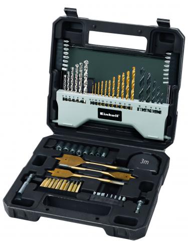 Акумулаторен ударен винтоверт Einhell TE-CD18 Li-BL Solo PXC + куфар свредла 70 ч., снимка 2 - Акумулаторни винтоверти