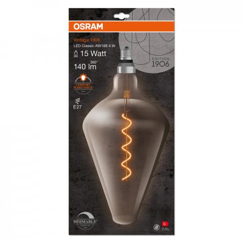 Vintage LED крушка Smoke 4W 140 lm 1800K дим - Лед крушки е27