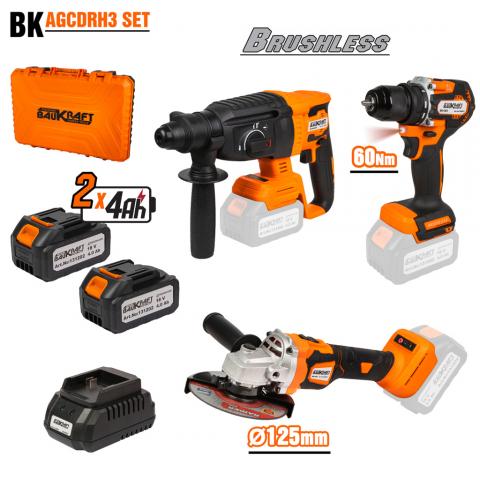 Акумулаторен комплект Baukraft BK-AGCDRH3 - Акумулаторни комплекти