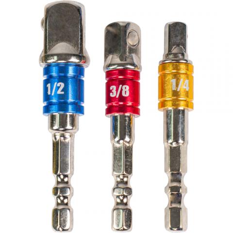 Комплект адаптери за вложки 1/4", 3/8", 1/2" Topmaster - Адаптери и държачи