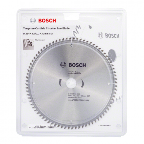 Циркулярен диск Bosch Alu 254x3.0x30 мм 80T - Циркулярни дискове