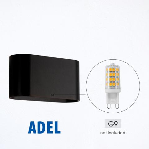 Аплик Vivalux Adel G9 230 V черен, снимка 3 - Аплици