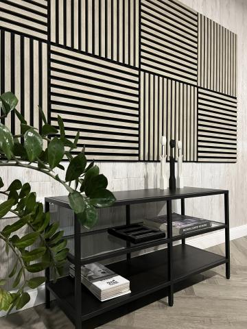 Акустичен панел SLAT WALL QUADRA ACOUSTIC  59,5x59,5 см, снимка 2 - PVC панели