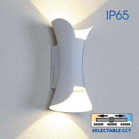 LED фасаден аплик Vivalux Boston 10W 230V IP65 бял - Градински лампи