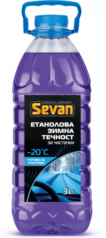 Зимна течност за чистачки Sevan -20°C 3 л - Зимни течности за чистачки