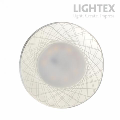 Луна Lightex стационарна кръгла прозрачен акрил с LED лента 3W 4000K 170 lm LS500175 MR16 max.7W - Луни