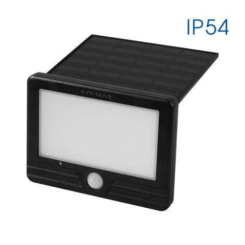 LED соларен прожектор 5 W IP54 черен Vivalux - Led прожектори