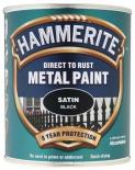 Боя за метал Hammerite 0.75 л черен сатен