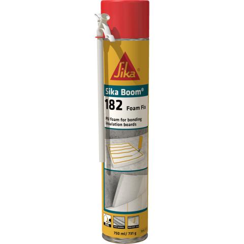 Пяна за залепване на XPS, EPS, вата Sika Boom 182 750 мл, ръчна - PU пени