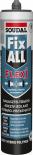 Лепило-уплътнител Fix All Flexi Soudal 280 мл сив