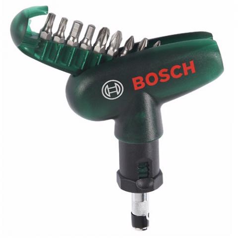 Отвертка Bosch Pocket 10 части, снимка 2 - Комбинирани