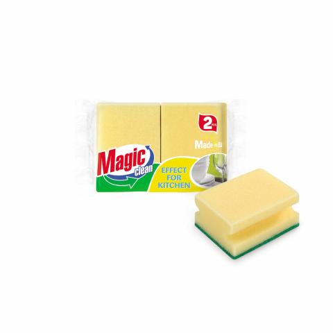 Гъба домакинска с канал Magic clean 2 бр. - Гъби