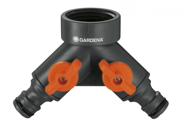 Приставка с две разклонения 1/2" и 3/4" Gardena - Пластмаса