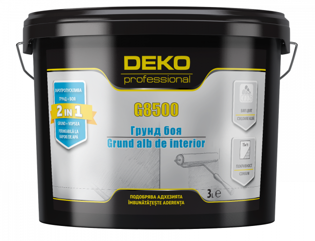 Грунд боя Deko DPr 3 кг бяла - Грунд за бои за стени