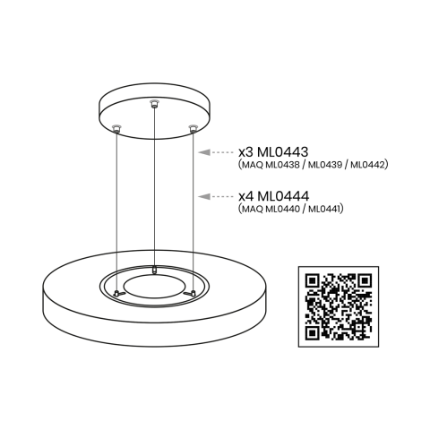 Плафон Maq ф600 мм 50 W 5400 lm, снимка 6 - Плафони