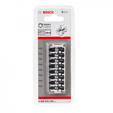 Комплект битове Bosch Impact Insert 25 мм 8 бр., снимка 2 - Битове