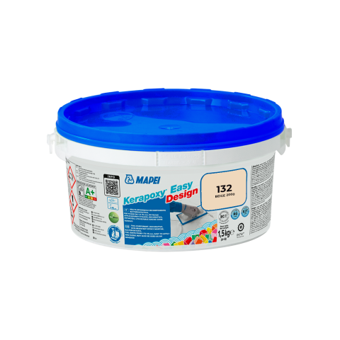 Епоксидна фуга Mapei Kerapoxy Easy Design 132 Бежов, 1.5 кг - Фугиращи смеси